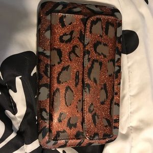 Brown/Gold Sparkly Cheetah Wallet